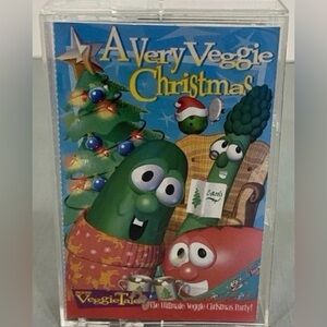 Vintage Veggie Tales A Very Merry Christmas Cassette Tape - 1998